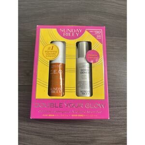 Sunday Riley CEO Serum & Good Genes Duo Mini Set 0.27oz Each New In Box